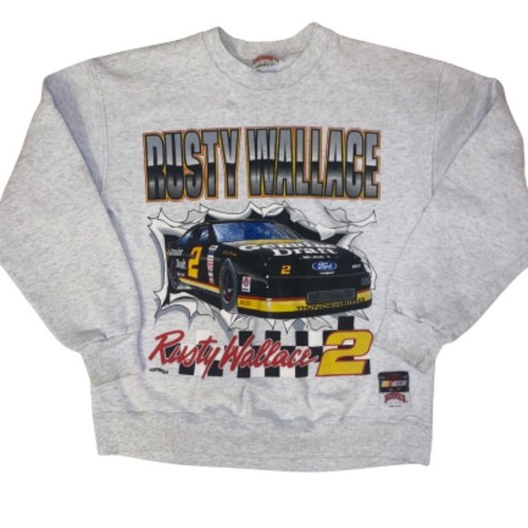 Rare Rusty Wallace NASCAR Sweatshirt - Picture 1 of 3